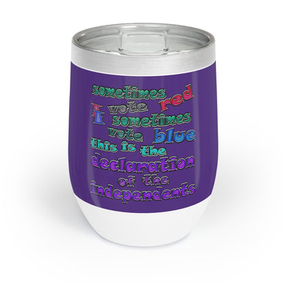 declaration of the independents - Chill Wine Tumbler (purple)