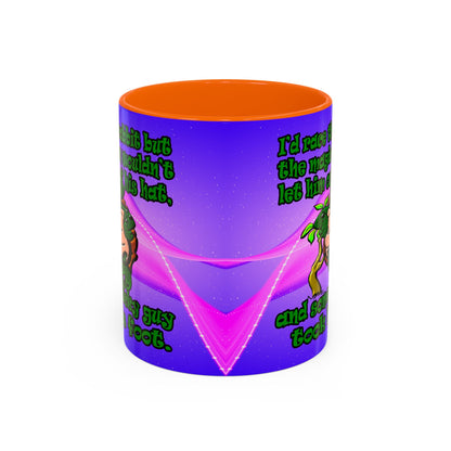 turtle race - Accent Mug (purple-pink wave)