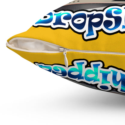 logo - Spun Polyester Square Pillow - (yellow)