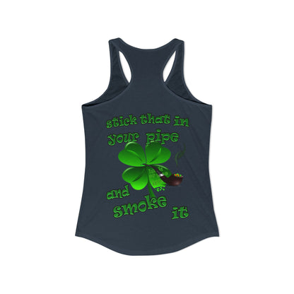 celtics logo - Women's Ideal Racerback Tank