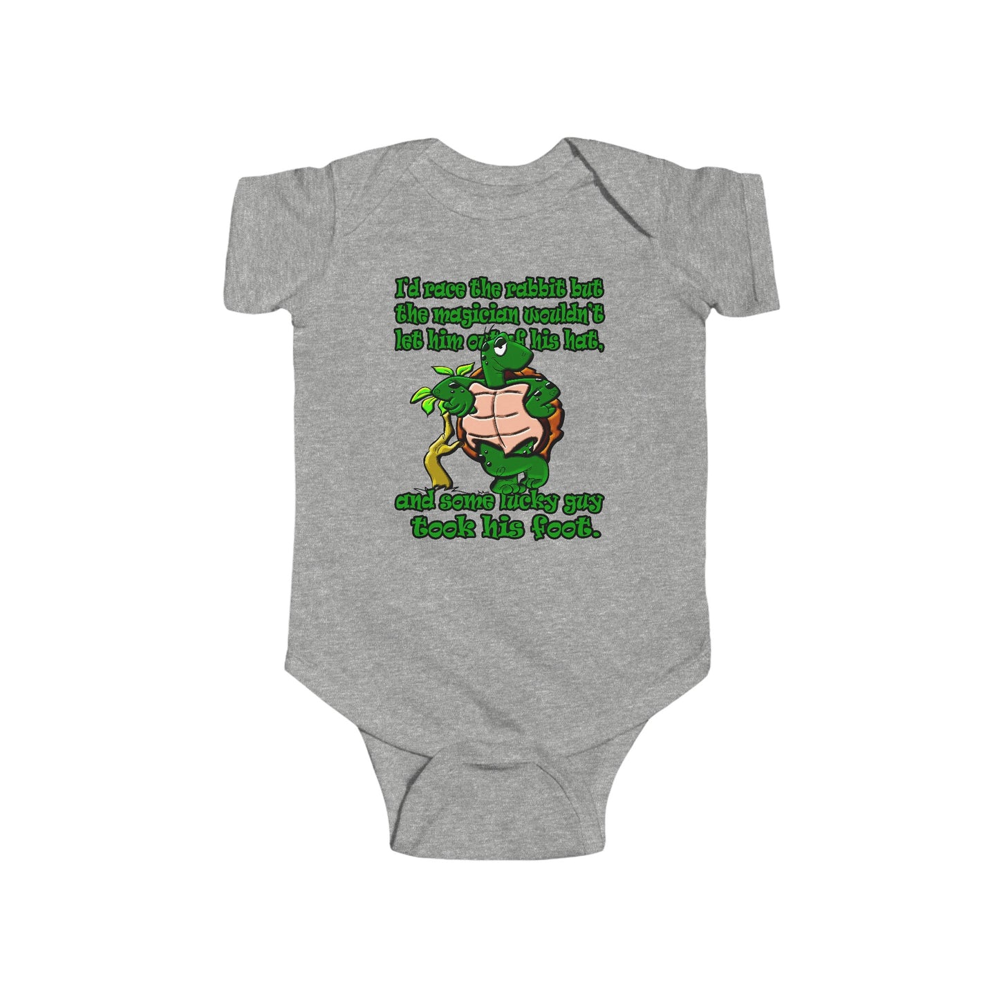 turtle race - Infant Fine Jersey Bodysuit