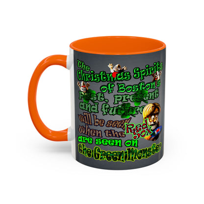 christmas spirits of boston - Accent Mug (grey-light grey)