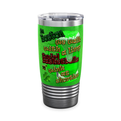 celtics logo - Ringneck Tumbler, 20oz (green turf)