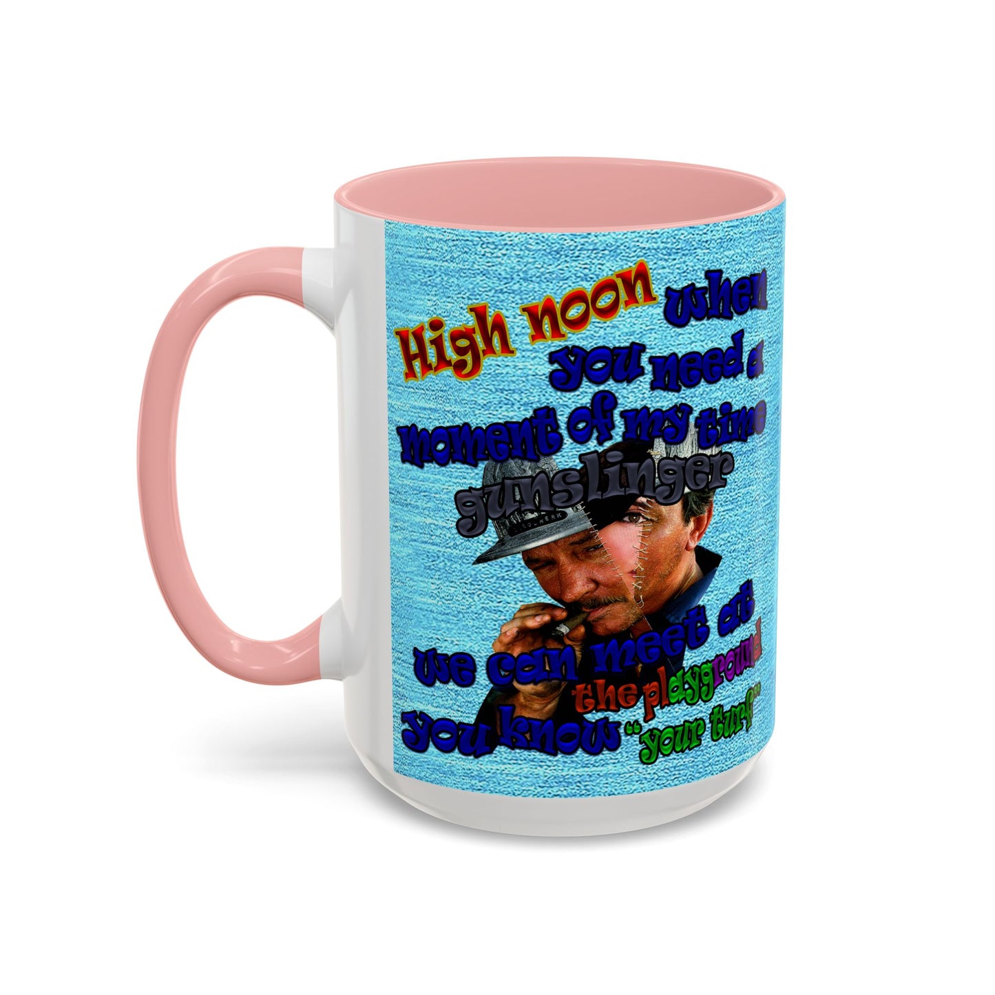 high noon - Accent Mug (faded blue)