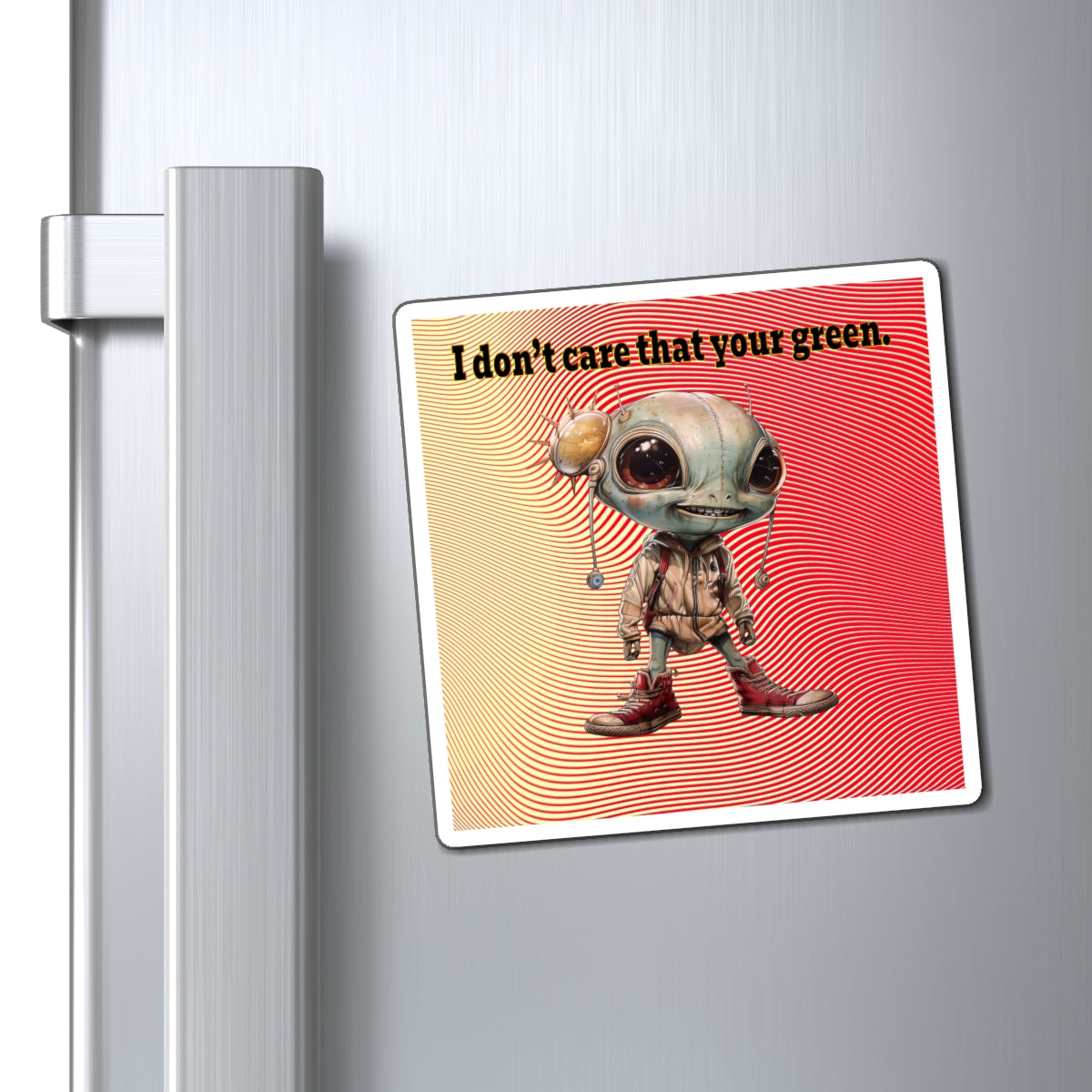 I don't care that your green - Magnets - (yellow-orange wave)