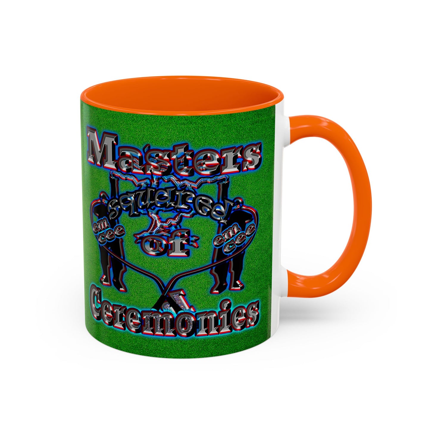 em cee squared - Accent Mug (green turf)