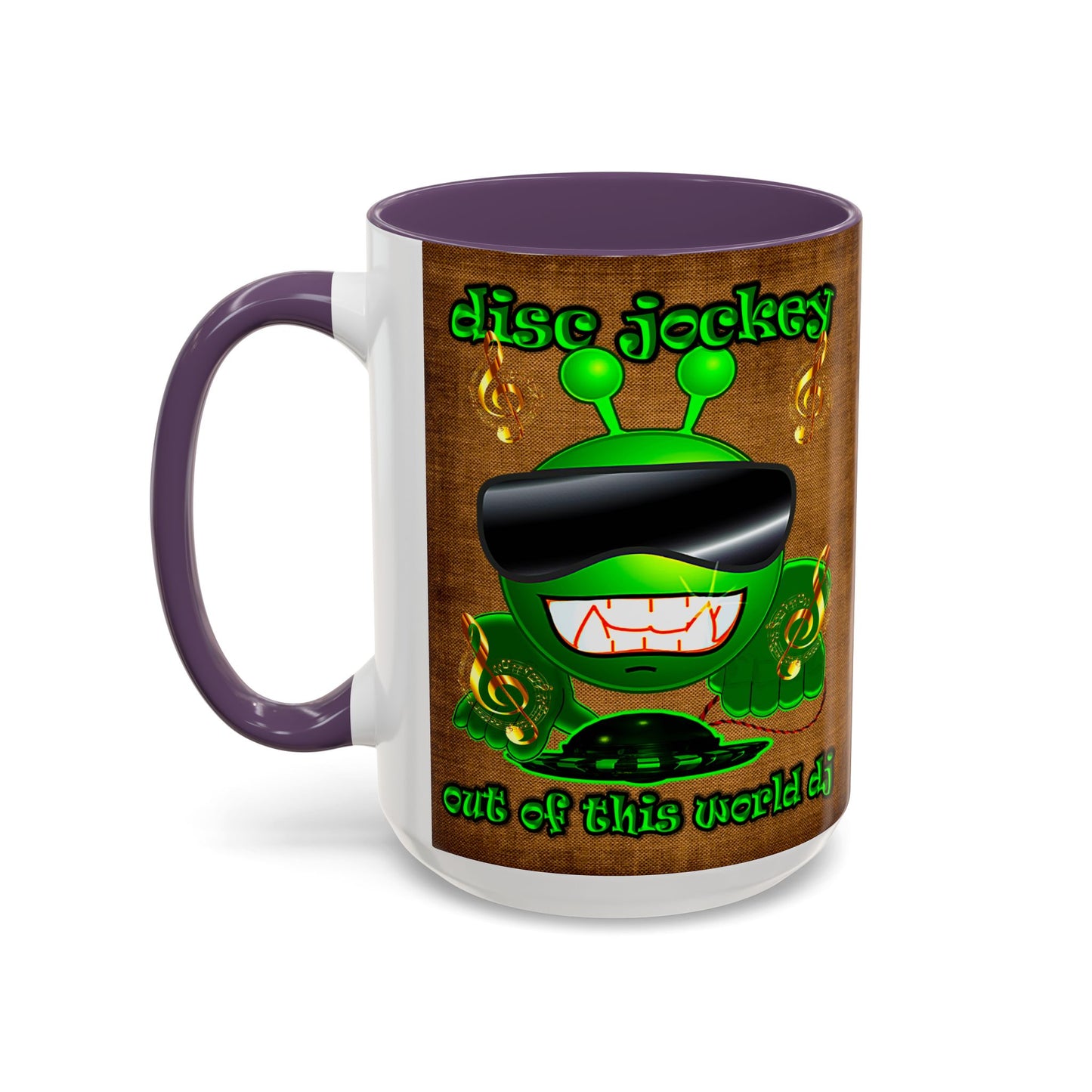 disc jockey - Accent Mug (brown papyrus)
