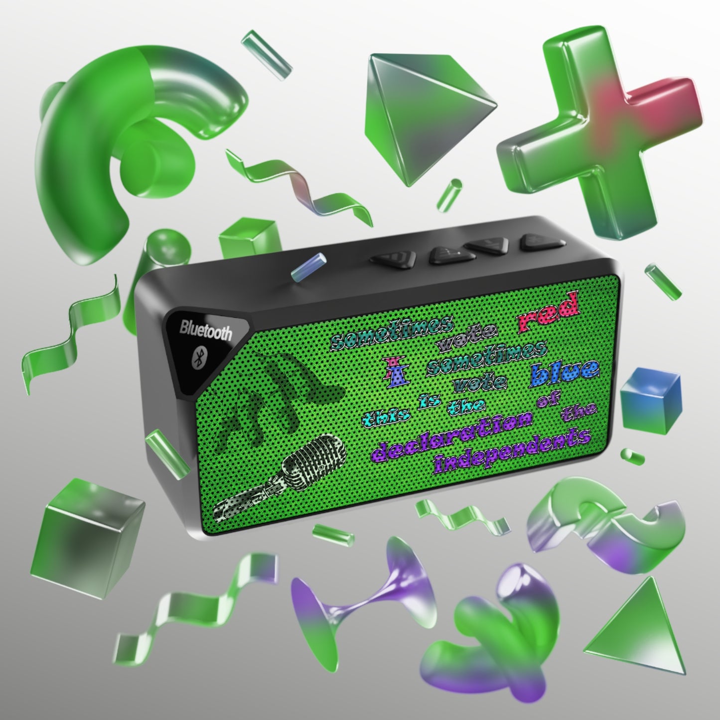 declaration of the independents - Jabba Bluetooth Speaker (green turf)