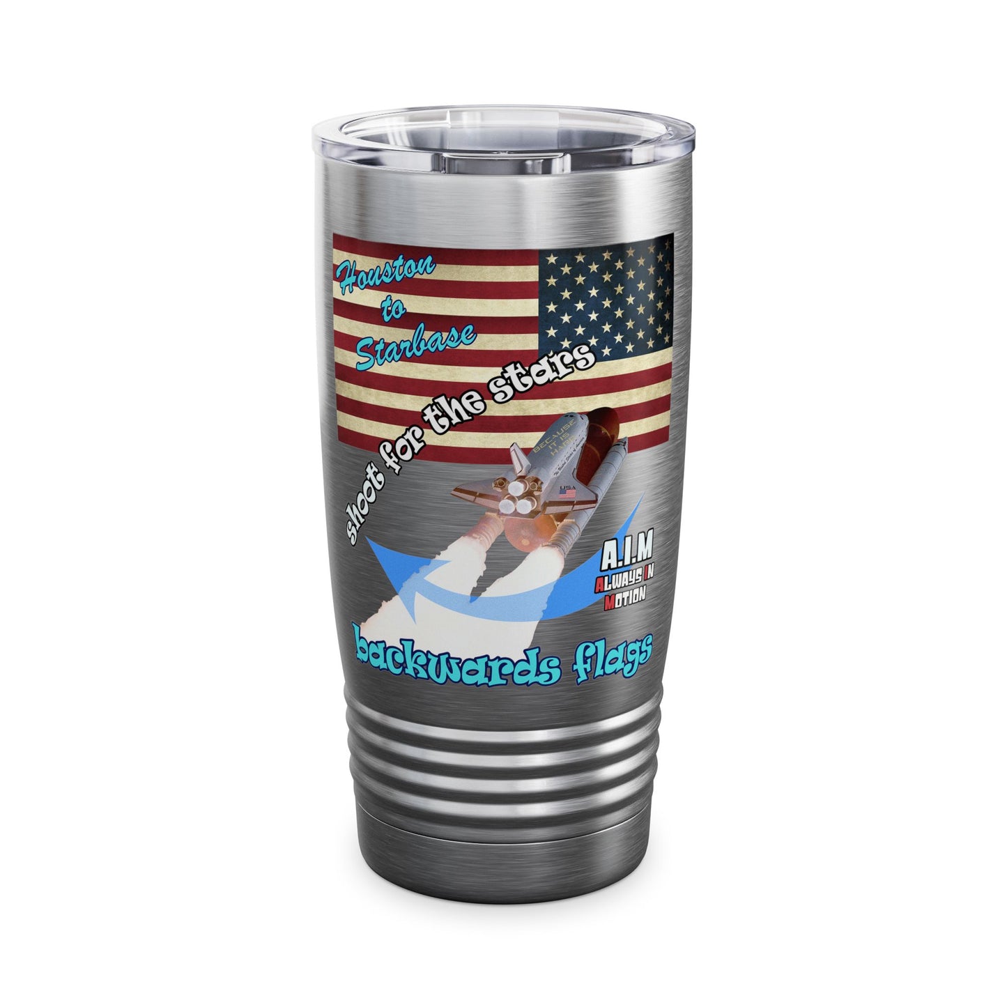 shoot for the stars - Ringneck Tumbler, 20oz