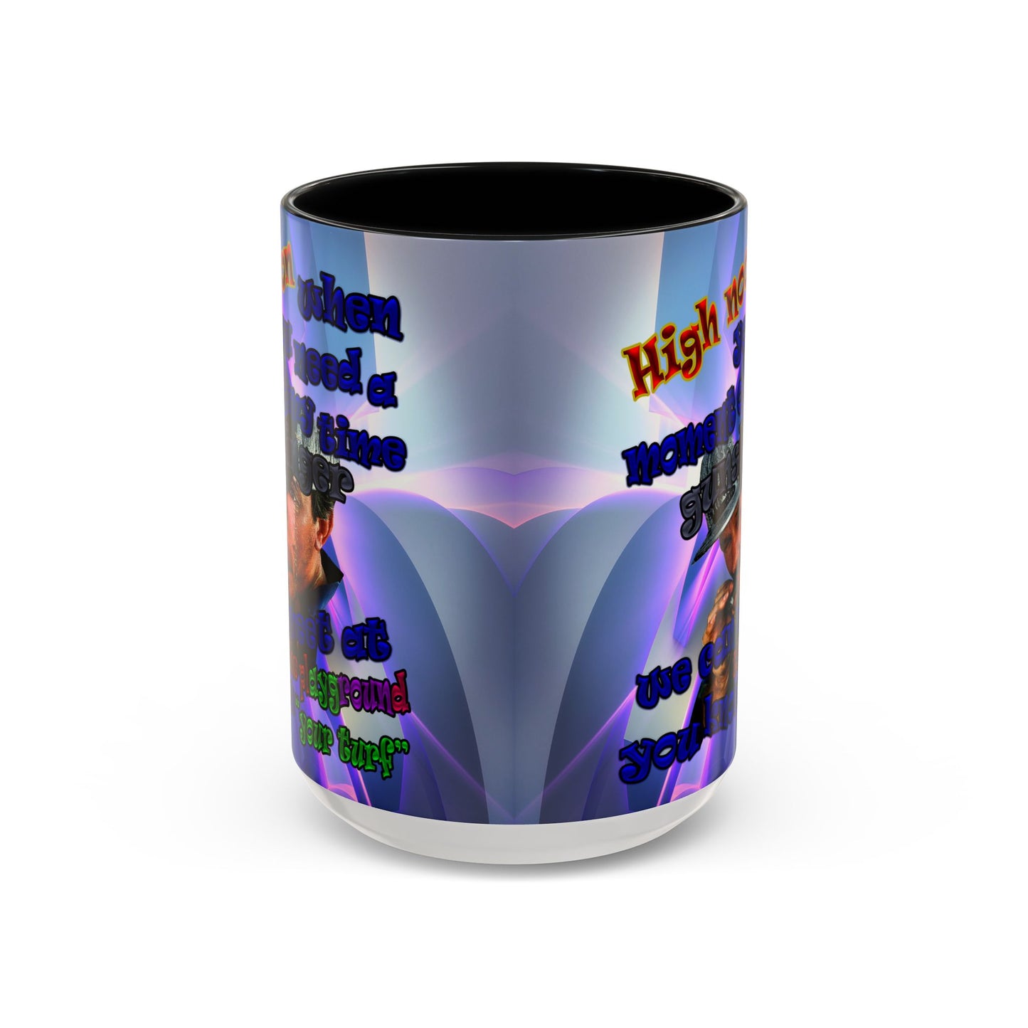 high noon - Accent Mug (grey-pink wave)