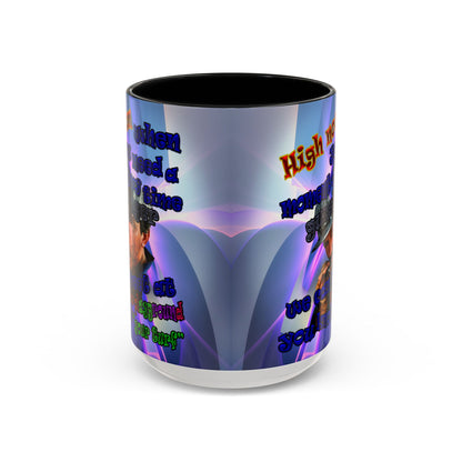 high noon - Accent Mug (grey-pink wave)