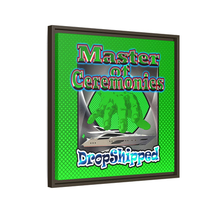 logo - framed canvas art (logo green)