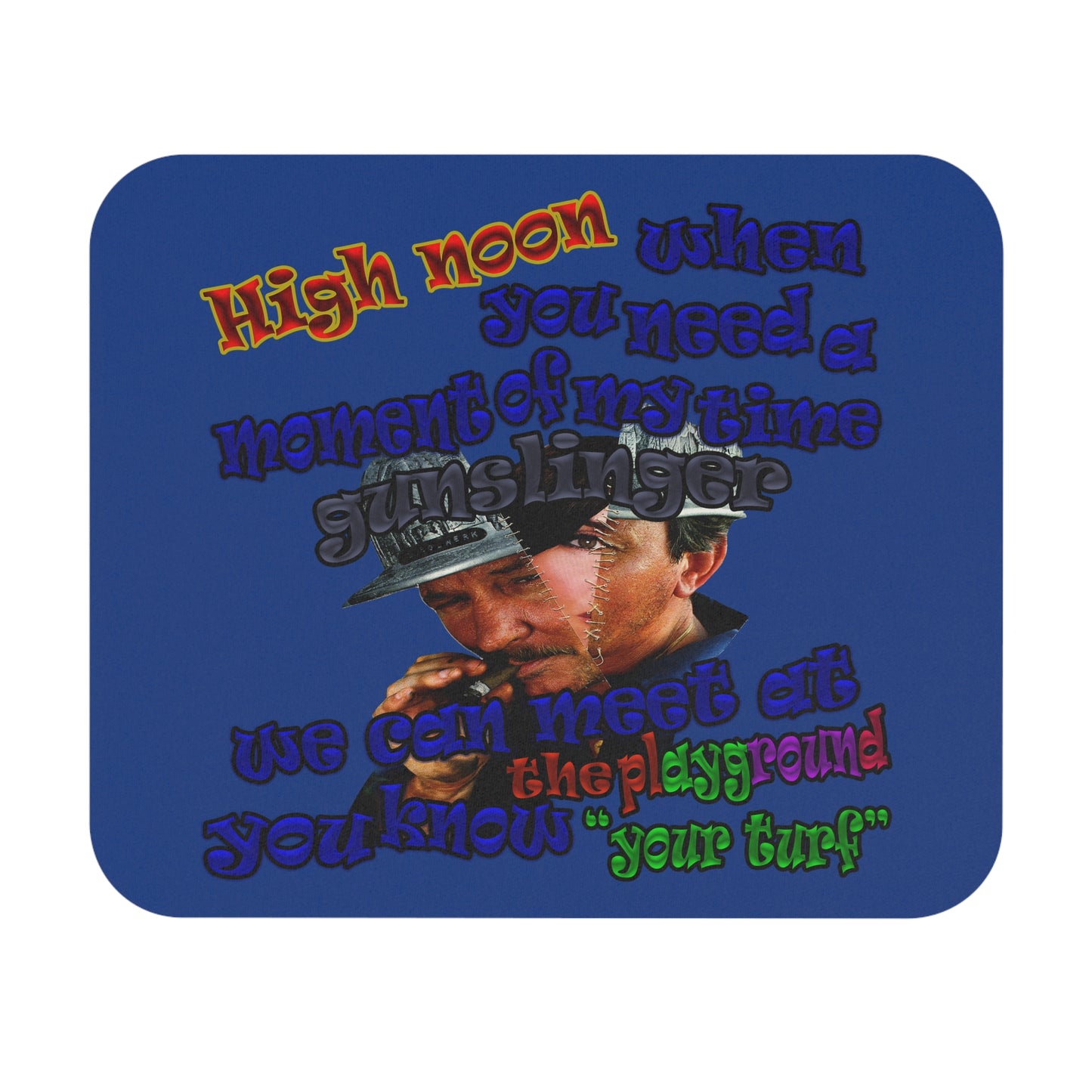 high noon - Mouse Pad (Rectangle) (dark blue)