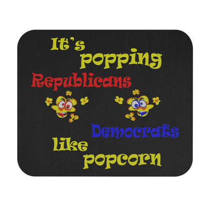 popping like popcorn - Mouse Pad (Rectangle) (black)