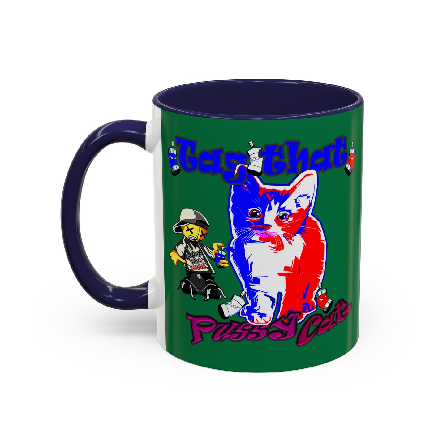 tag that - Accent Mug (dark green)