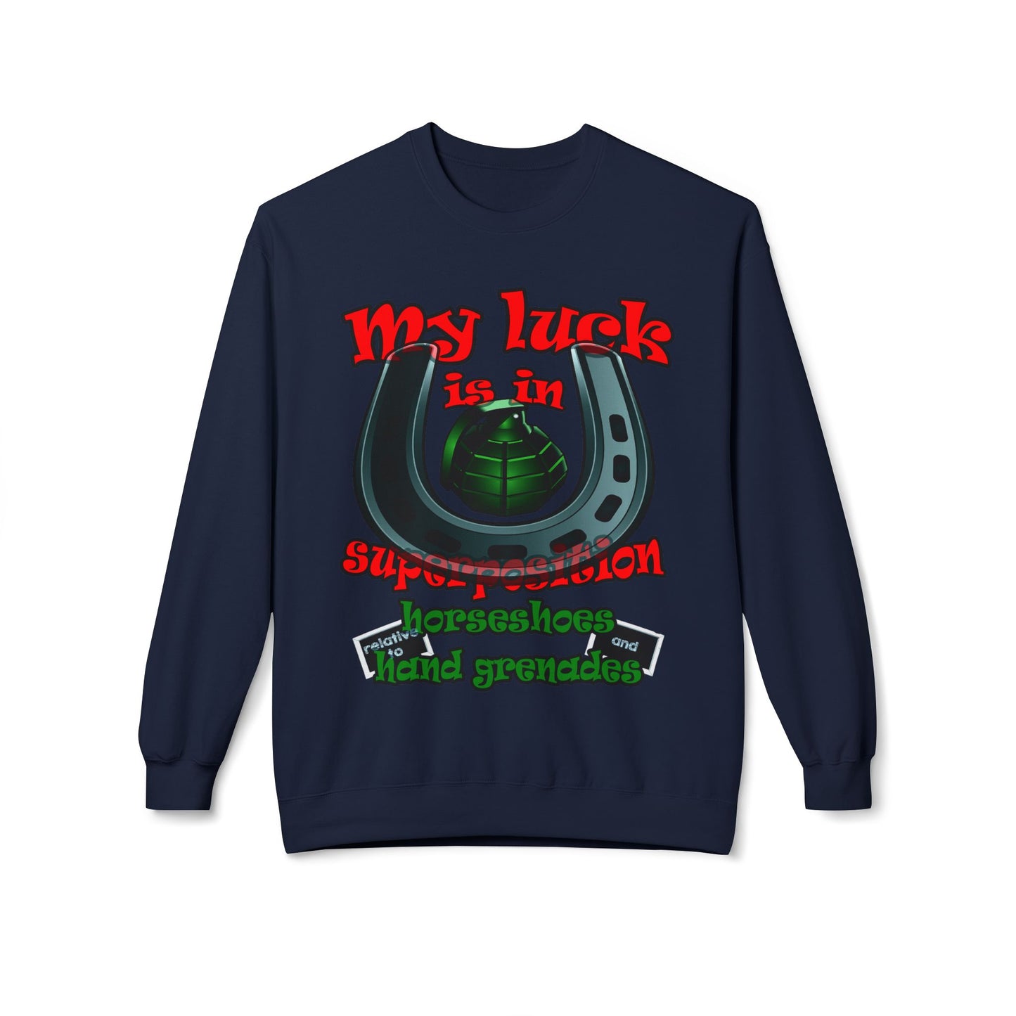 my luck - Unisex Midweight Softstyle Fleece Crewneck Sweatshirt