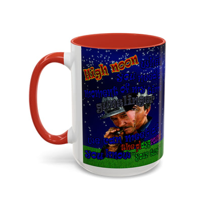 high noon - Accent Mug ('snoops' background)