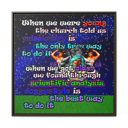 doggystyle - framed canvas art ('snoops' background)