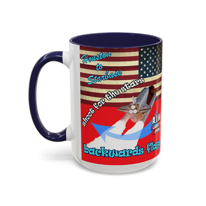 shoot for the stars - Accent Mug (red)