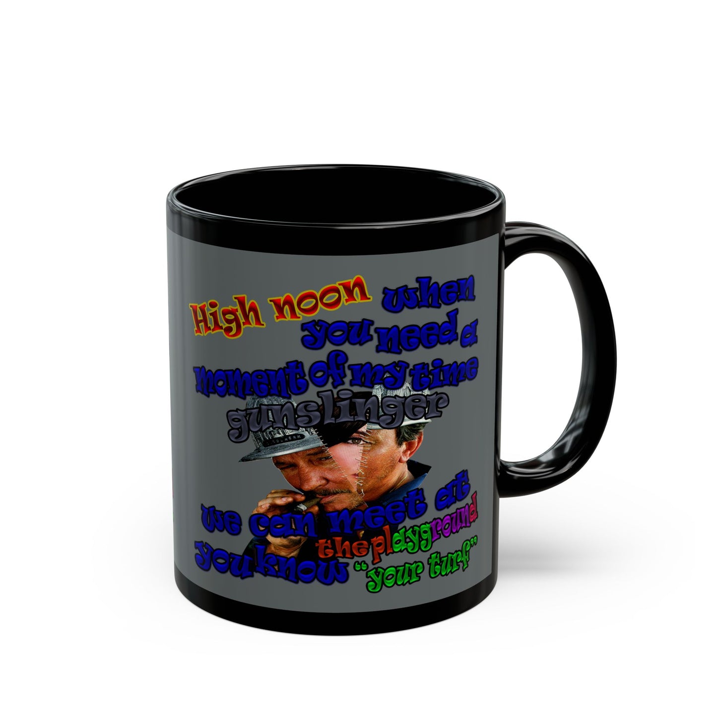 high noon - Black Mug (dark grey)