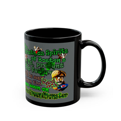 christmas spirits of boston - Black Mug (dark grey)