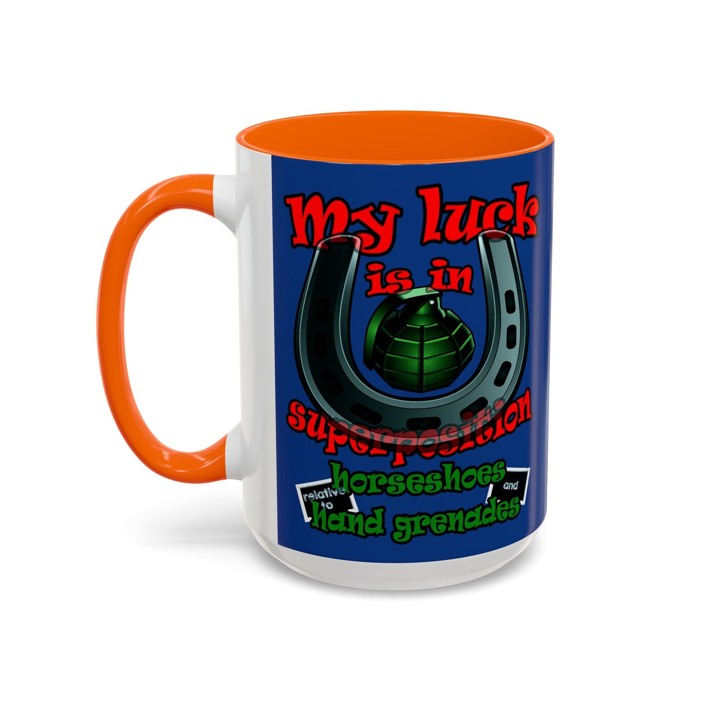 my luck - Accent Mug (dark blue)