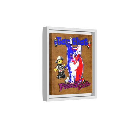 tag that - framed canvas art (brown papyrus)
