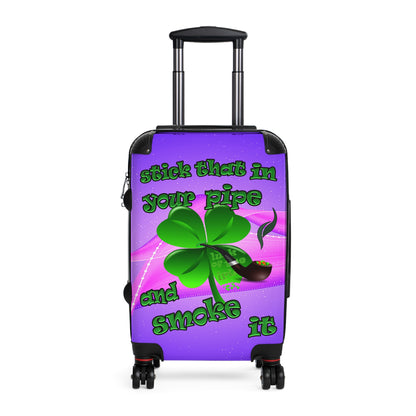 stick that in your pipe and smoke it - Suitcase (purple-pink wave)