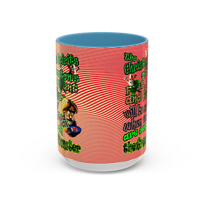 christmas spirits of boston - Accent Mug (yellow-orange wave)