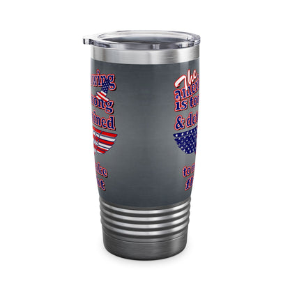 american wing - Ringneck Tumbler, 20oz (grey-light grey)