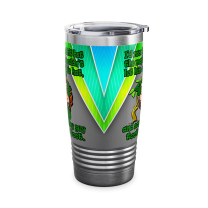 turtle race - Ringneck Tumbler, 20oz (rainbow split)