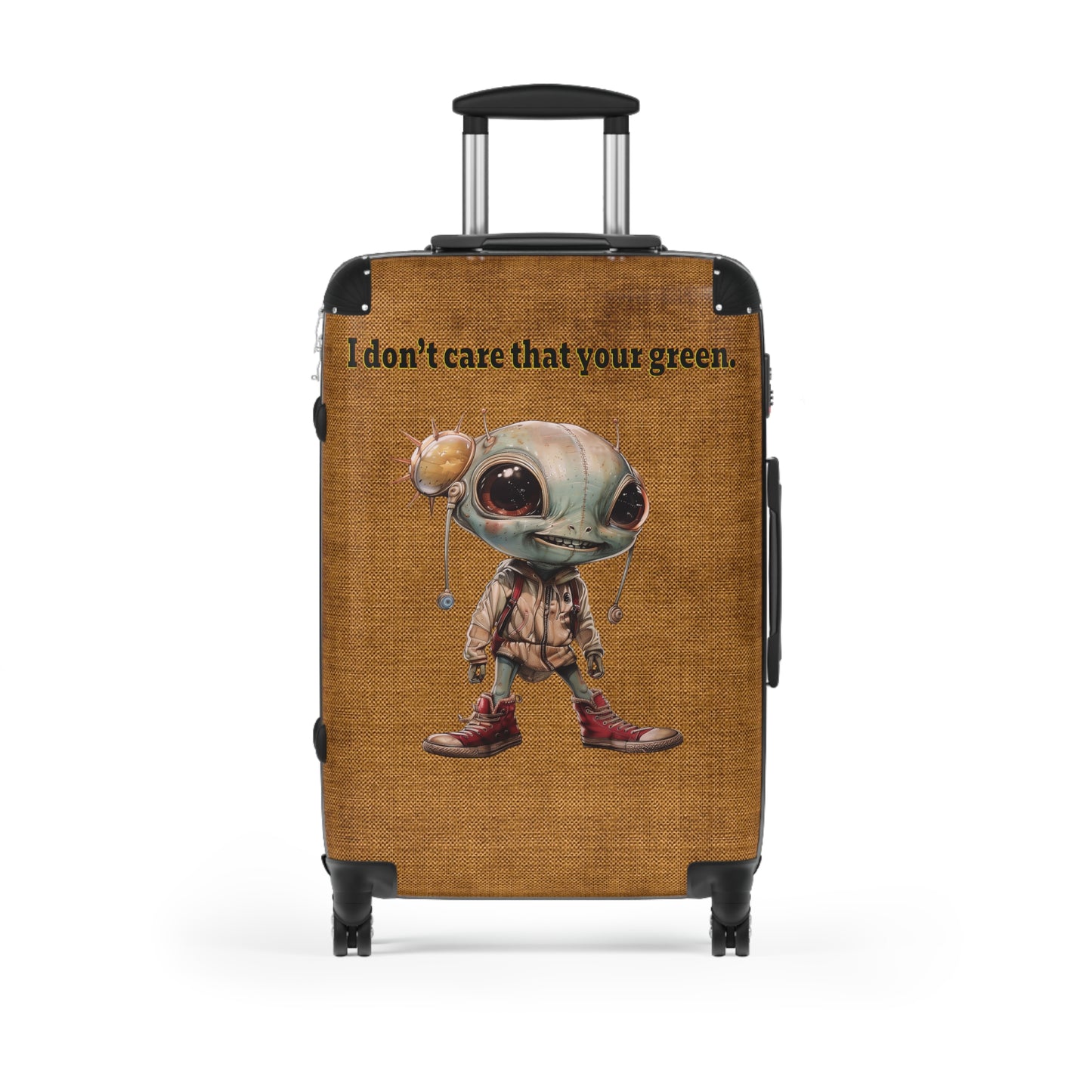 I don't care that your green - Suitcase (brown papyrus)