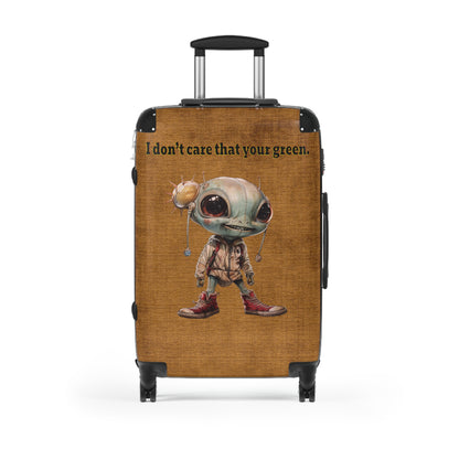 I don't care that your green - Suitcase (brown papyrus)