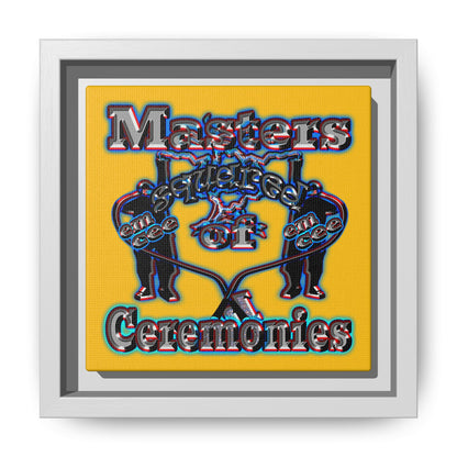em cee squared - framed canvas art (yellow)