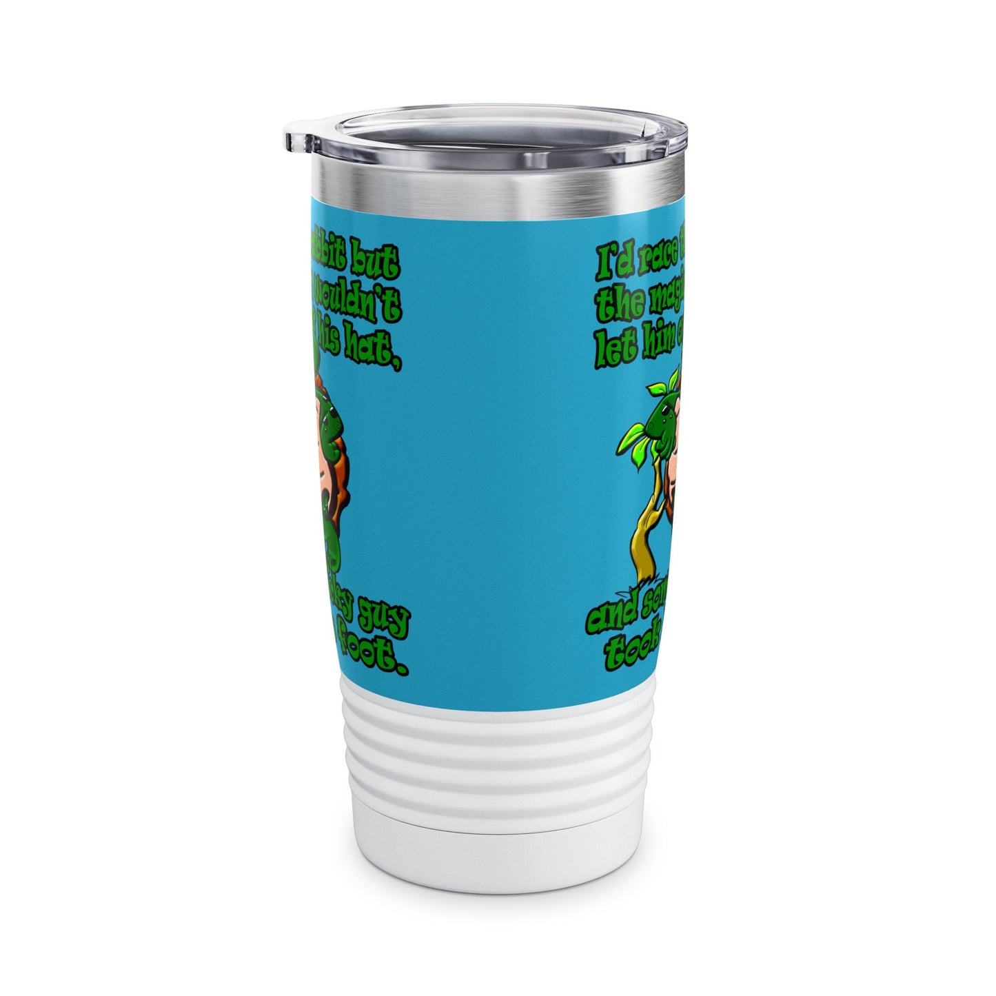 turtle race - Ringneck Tumbler, 20oz (turquoise)