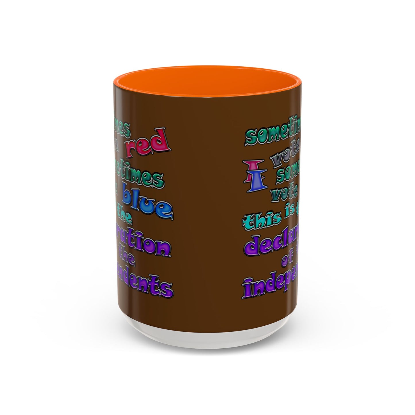 declaration of the independents - Accent Mug (brown)