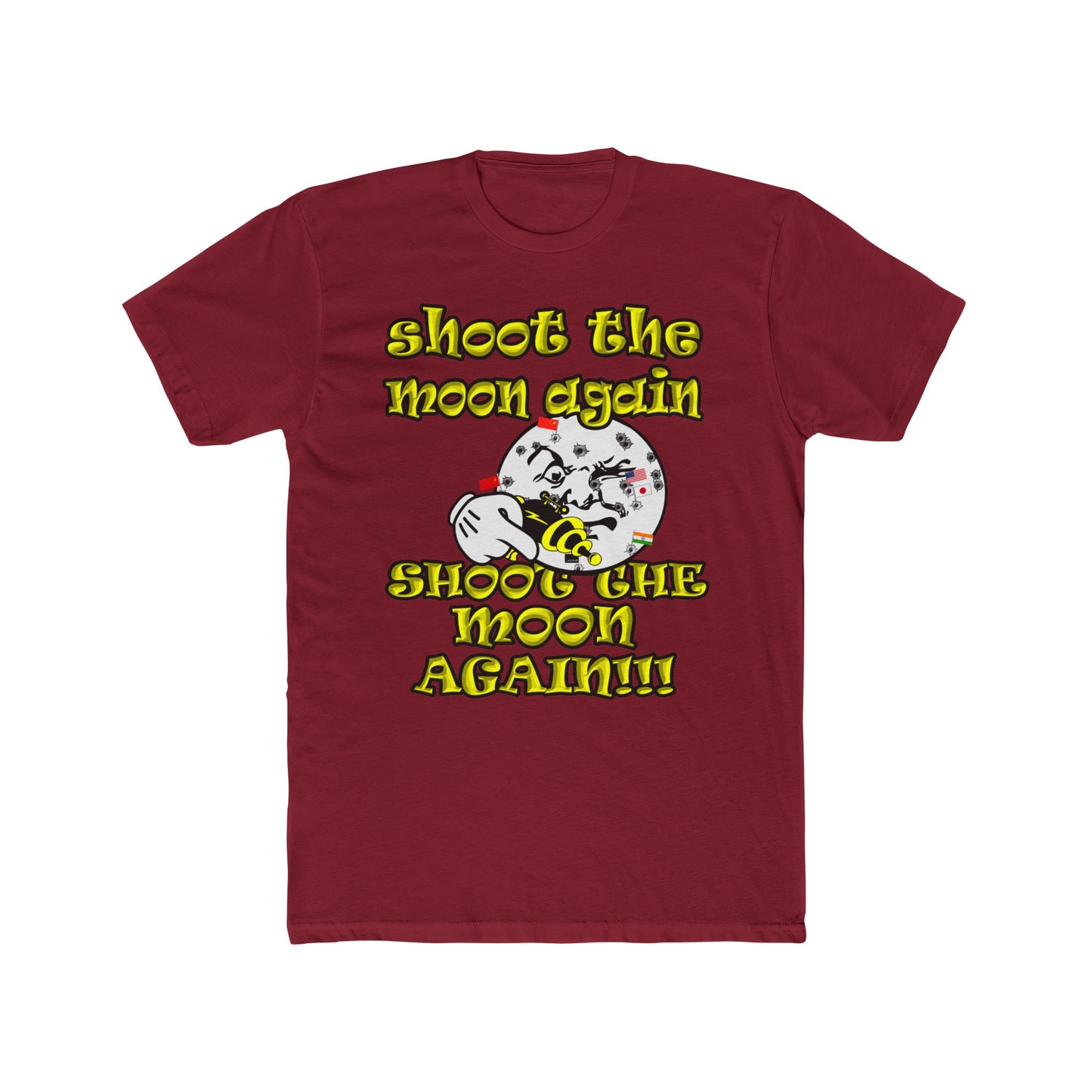 shoot the moon again - Men's Cotton Crew Tee