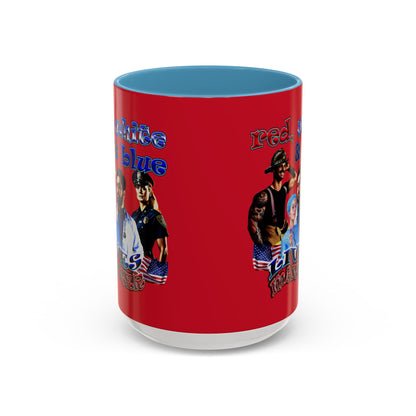 rw&b lives matter - Accent Mug (dark red)