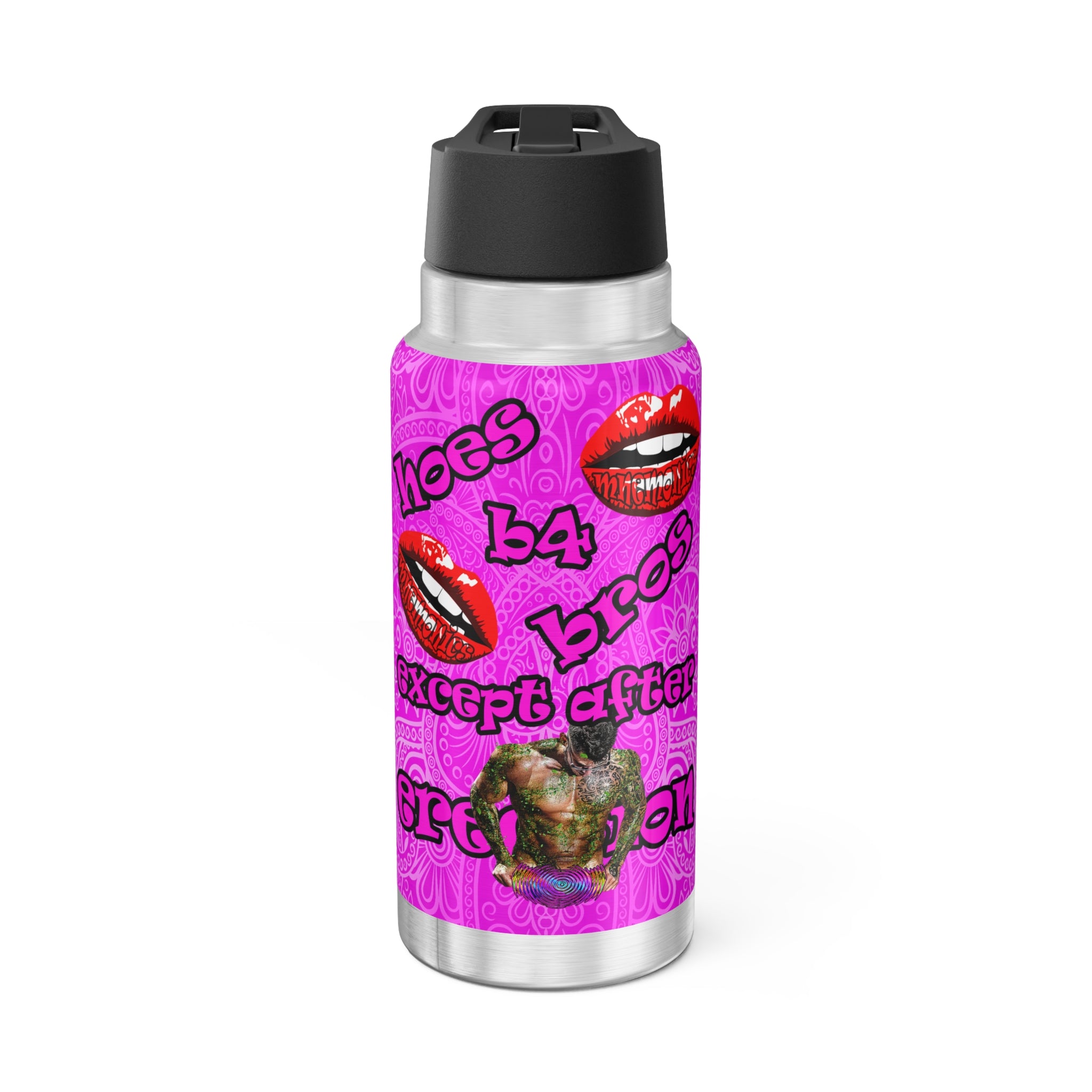 hoes b4 bros - Gator Tumbler, 32oz  (pink swirl)