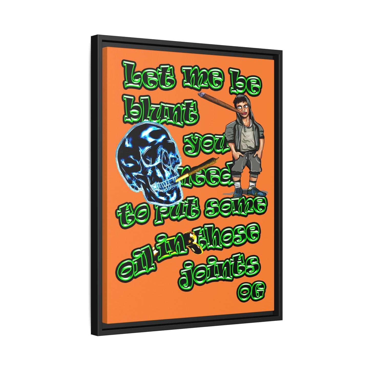 og - framed canvas art (crusta)