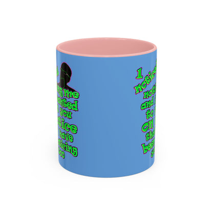 noticed you noticing - Accent Mug (light blue)