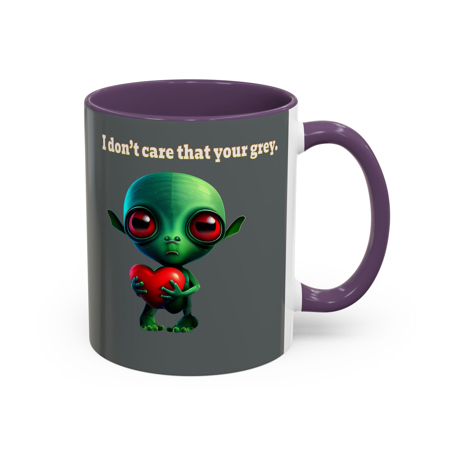 I don't care that your grey - Accent Mug (dark grey)