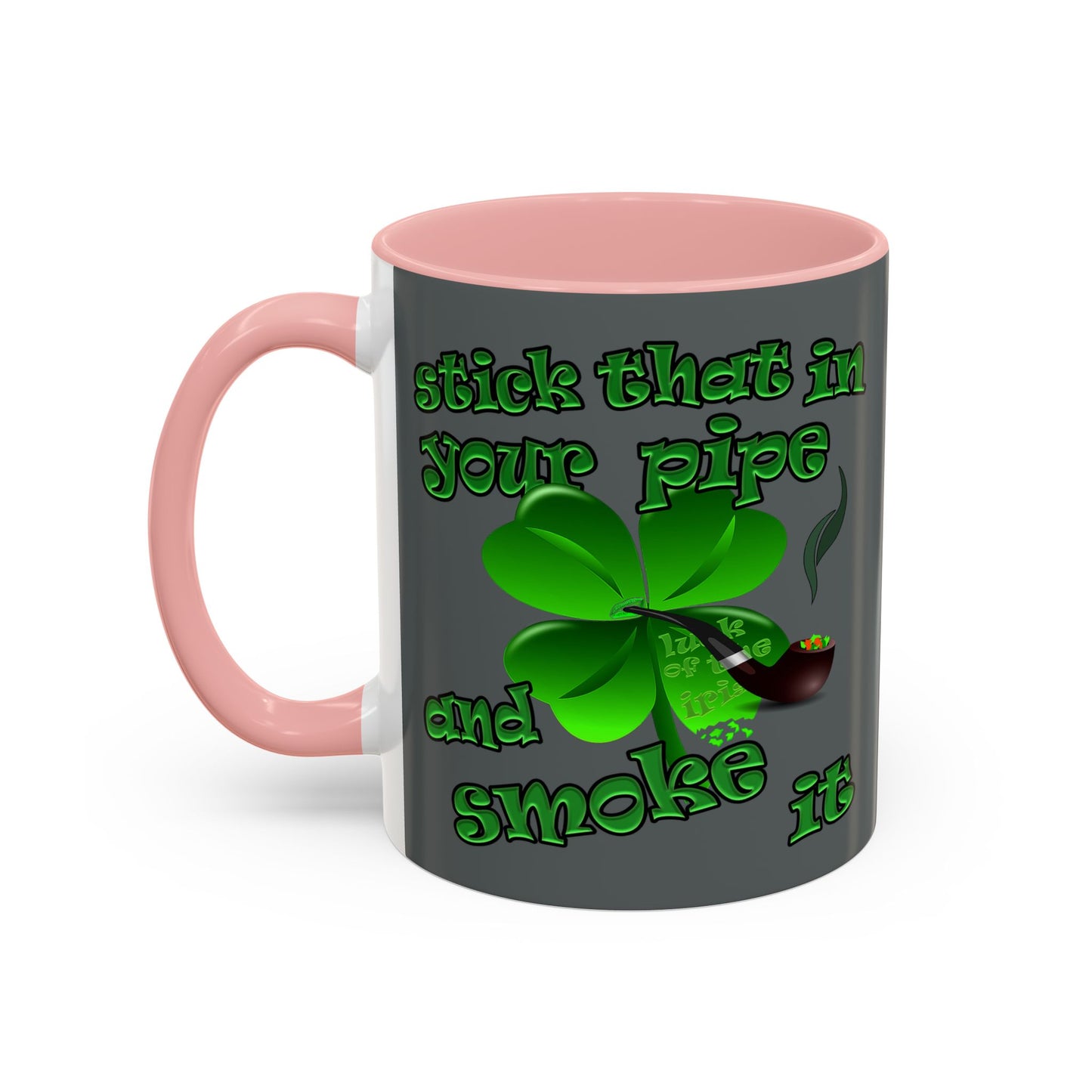 celtics logo - Accent Mug (dark grey)