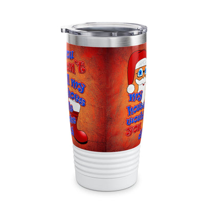 santa's shoes - Ringneck Tumbler, 20oz (burnt orange)