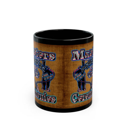 em cee squared - Black Mug (brown papyrus)