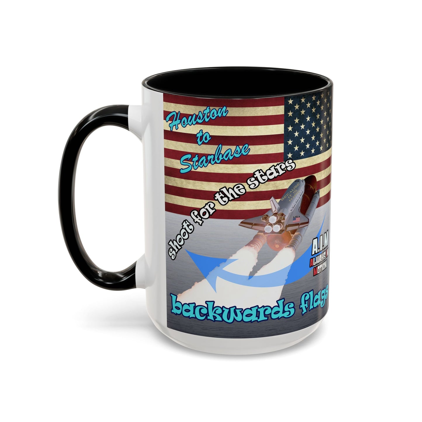 shoot for the stars - Accent Mug (brushed nickel)