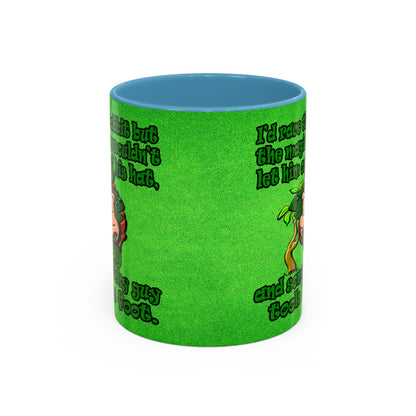 turtle race - Accent Mug (green turf)