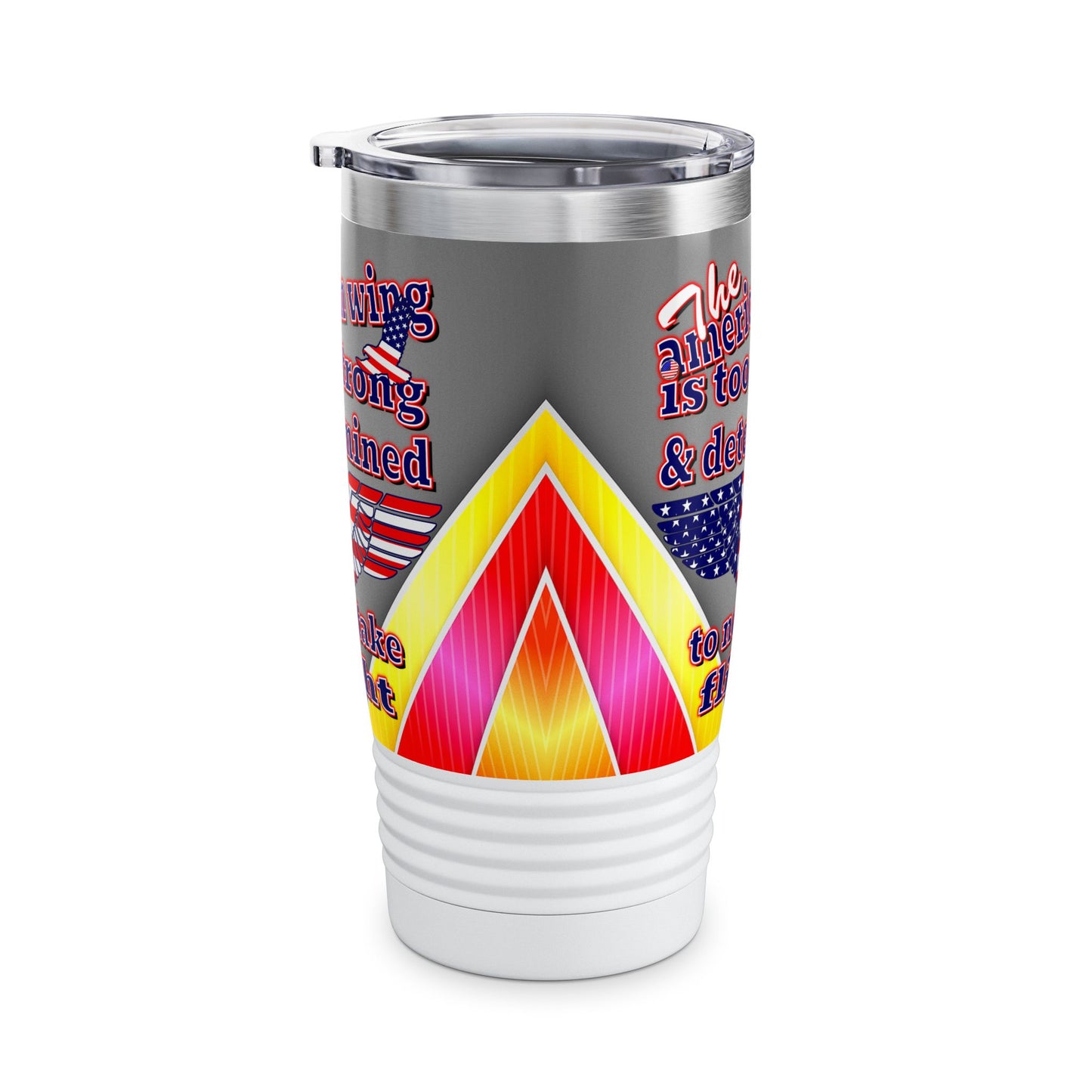 american wing - Ringneck Tumbler, 20oz (rainbow split)