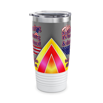 american wing - Ringneck Tumbler, 20oz (rainbow split)
