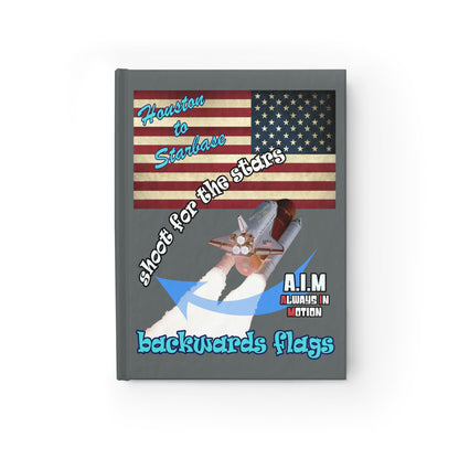 shoot for the stars - journal-lined (dark grey)